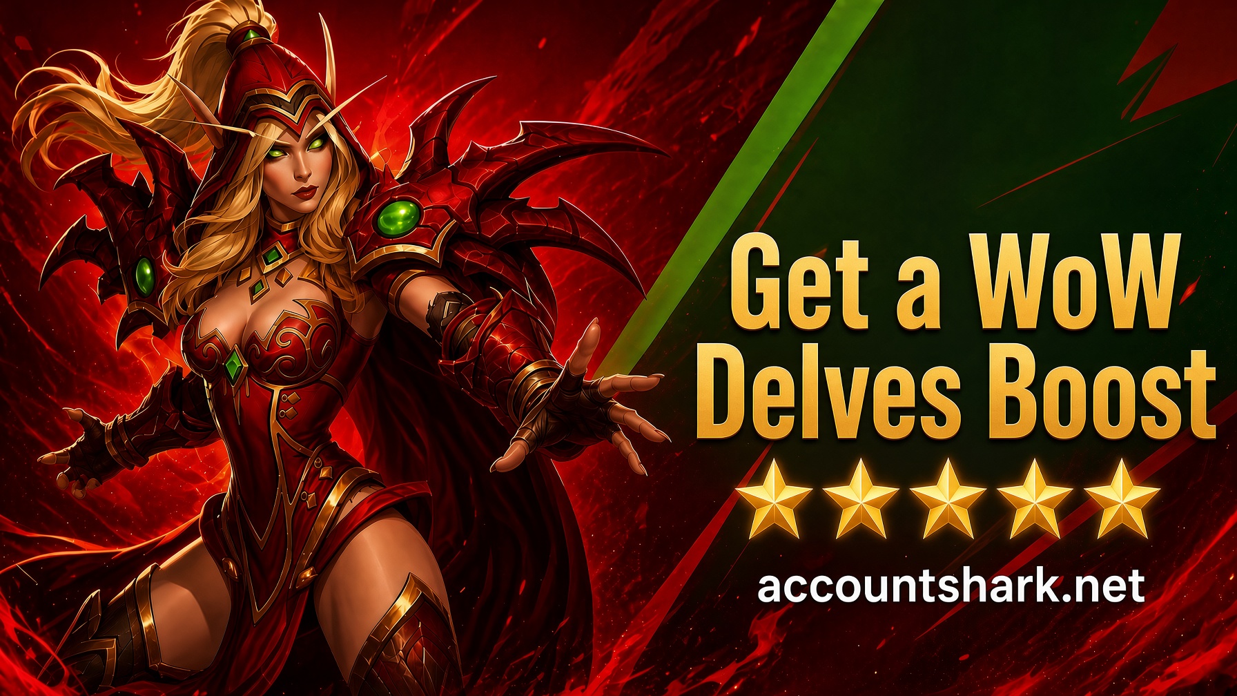 Get a WoW Delves Boost on AccountShark