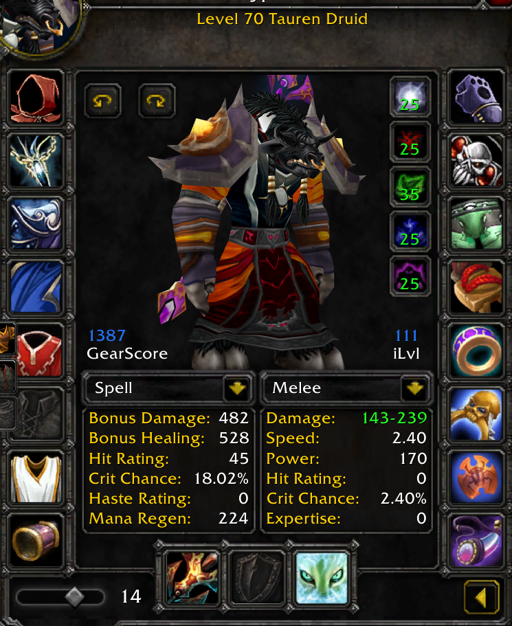 70 Tauren Druid | PvP & PvE Geared | Kara Attuned | 1200+ Gold | Transmute Master | All Anni Mounts - Image 9