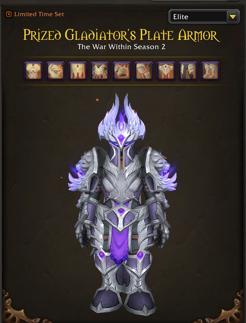 Forged Marshal Title | Blitz Rank 1 TWW S1 | 2x Gladiator | Grand Marshal / High Warlord | Multi Elite Sets | Level 90 Paladin - Image 13