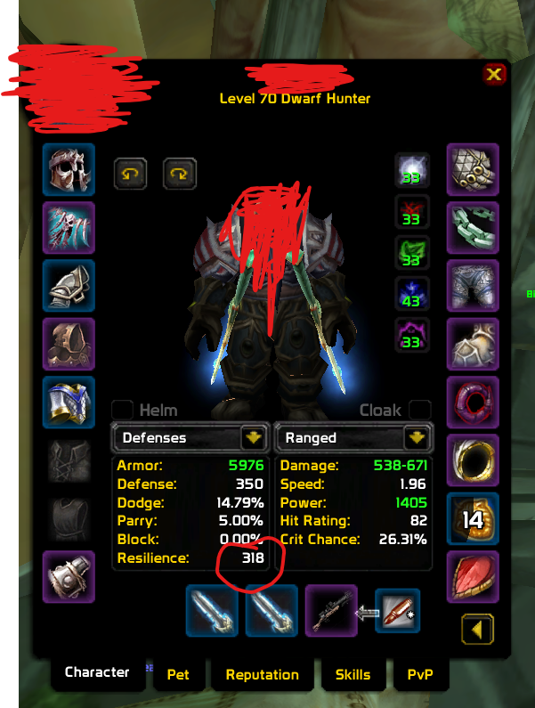 Level 70 Hunter | Full Honor OS | 3/5P Gladiator | 2k+ 2v2 Rating | Near Full Phase 1 BiS | Max Mining & Herb