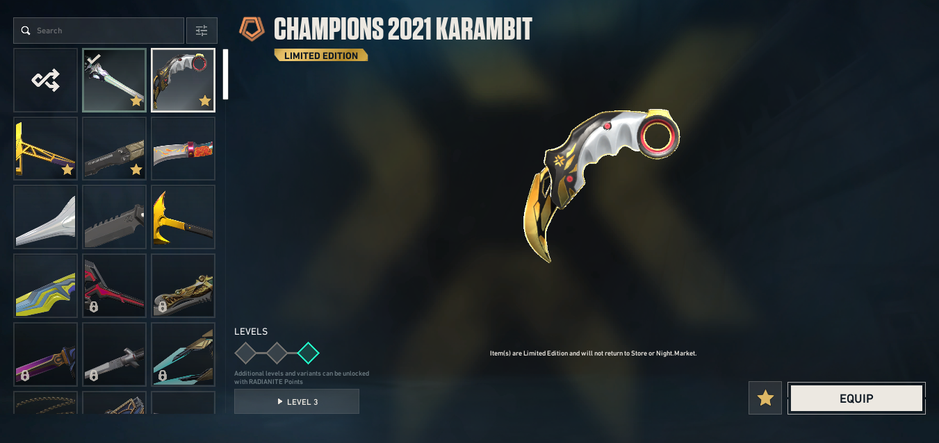 Gold Peak | Champions 2021 Karambit + Vandal | 115 Skins | Full Email - Image 4