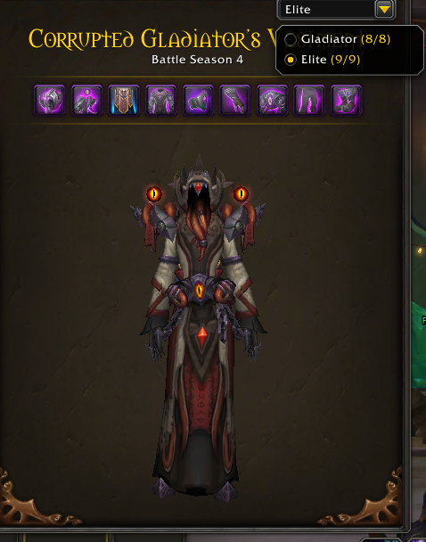 Prestigious PvE & PvP Vanity | 7x Gladiator Mounts | Spectral Tiger | Arena Master Title | 9x PvP Illusions & 10x PvP Tabards | Loaded MoP Classic Attached - Image 14