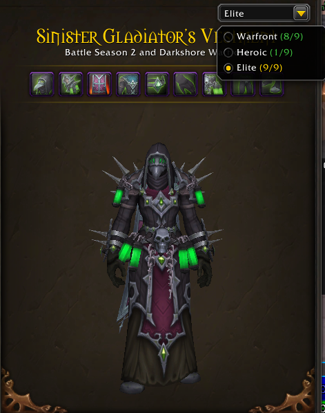 Prestigious PvE & PvP Vanity | 7x Gladiator Mounts | Spectral Tiger | Arena Master Title | 9x PvP Illusions & 10x PvP Tabards | Loaded MoP Classic Attached - Image 23