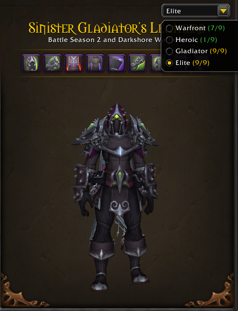 Prestigious PvE & PvP Vanity | 7x Gladiator Mounts | Spectral Tiger | Arena Master Title | 9x PvP Illusions & 10x PvP Tabards | Loaded MoP Classic Attached - Image 27