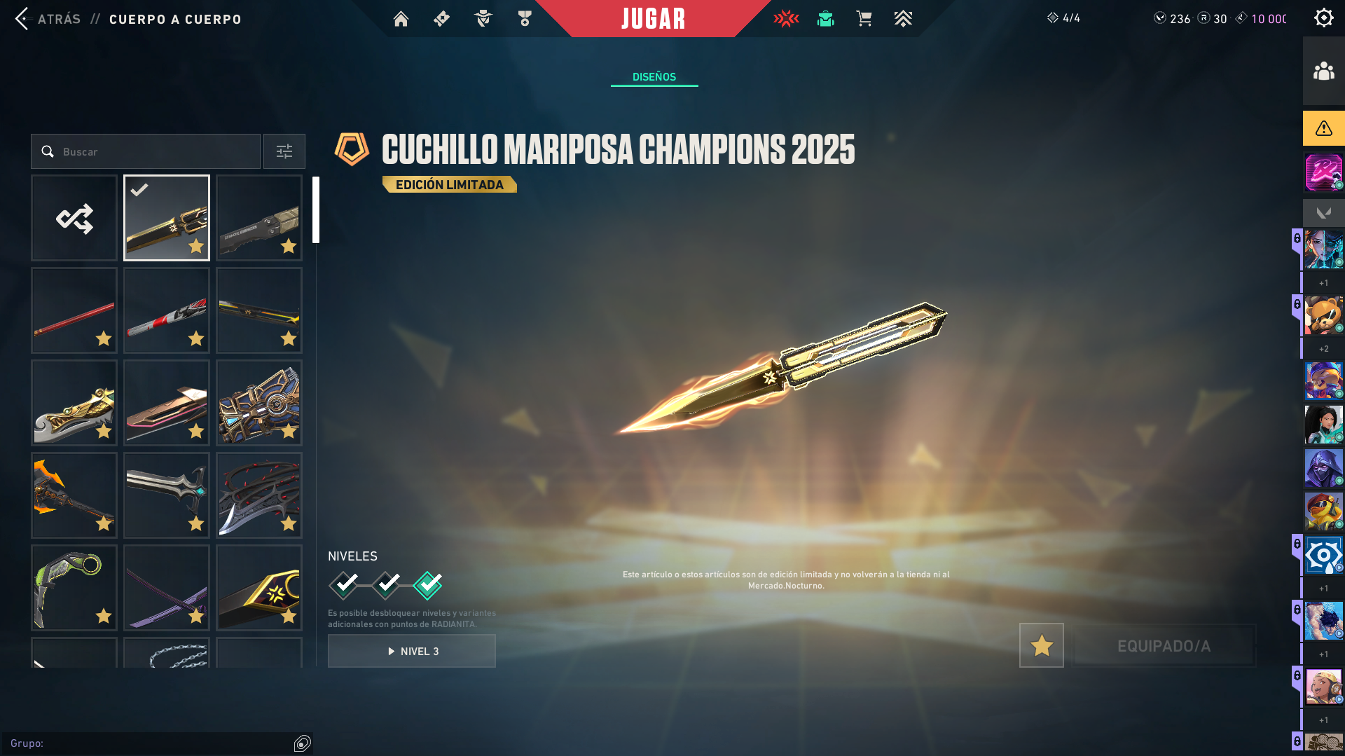 Gold Peak | Champions 2023 Kunai + Vandal | 241 Skins | Full Email - Image 3