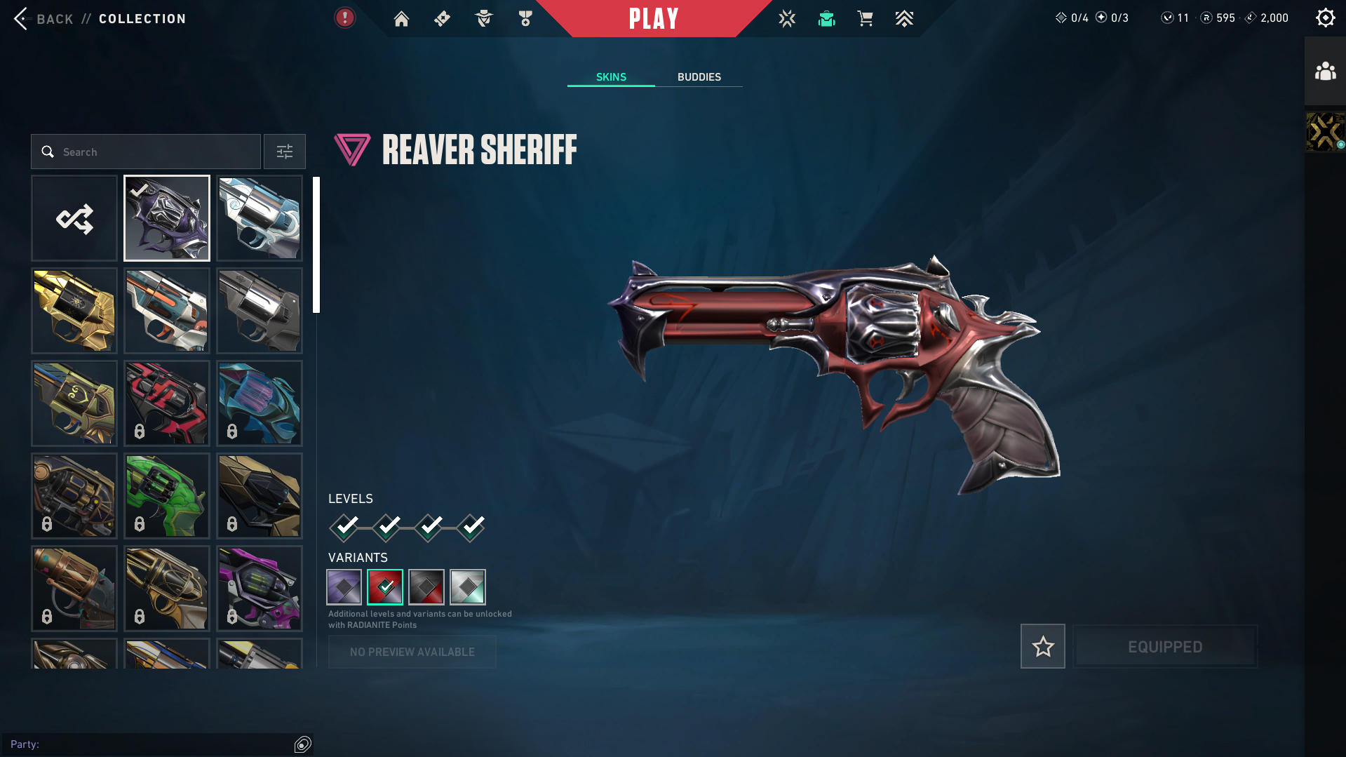Valo Account | Platinum Peak | Champions 2022 Butterfly Knife + Phantom | 42 Skins | Full Email - Image 3