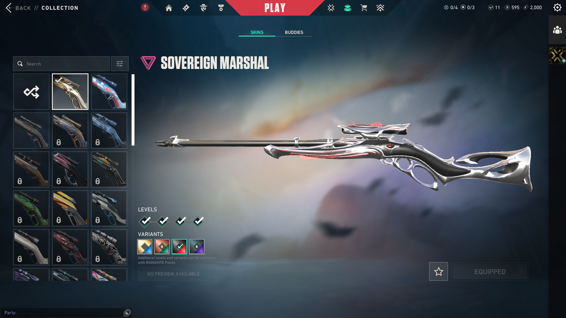 Valo Account | Platinum Peak | Champions 2022 Butterfly Knife + Phantom | 42 Skins | Full Email - Image 4