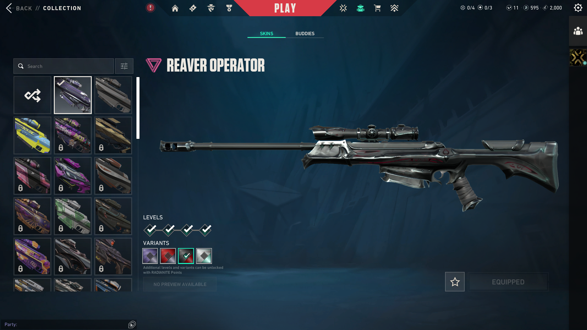 Valo Account | Platinum Peak | Champions 2022 Butterfly Knife + Phantom | 42 Skins | Full Email - Image 8