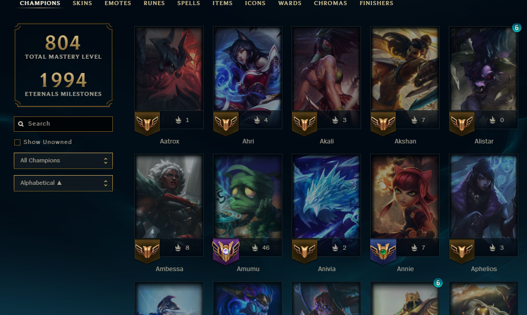 Platinum Peak | 170 Champions | 413 Skins | 35 Legendary Skins | Full Email