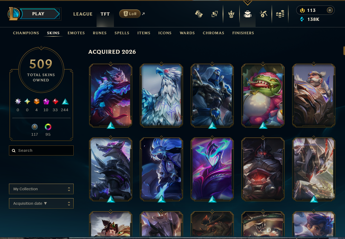 Diamond Peak | 170 Champions | 509 Skins | 33 Legendary Skins - Image 3