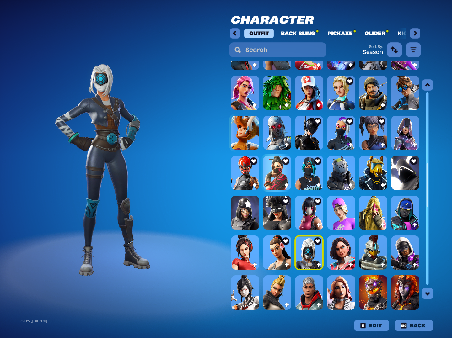 Omega | Carbide | 184 Skins | Season 4 | Level 2336 | Full Email - Image 3