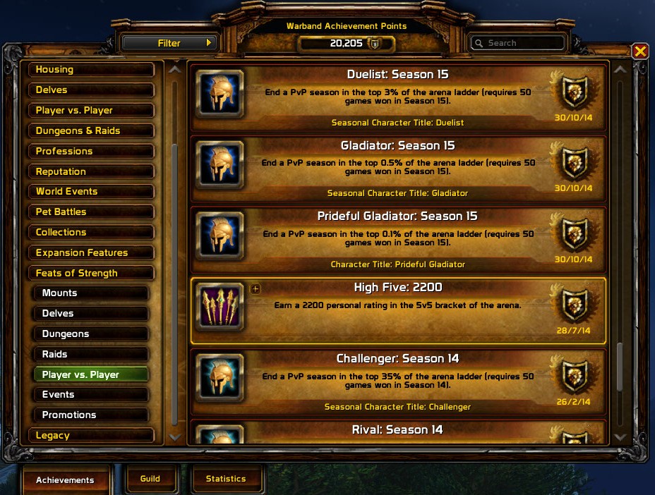 Legacy PvP Legend | Prideful Rank 1 Title | 6x Gladiator Mounts | TBC, WoD, MoP Glads | Glorious Tyranny & Primal Victory | Tyrannical & Malevolent Elite - Image 18