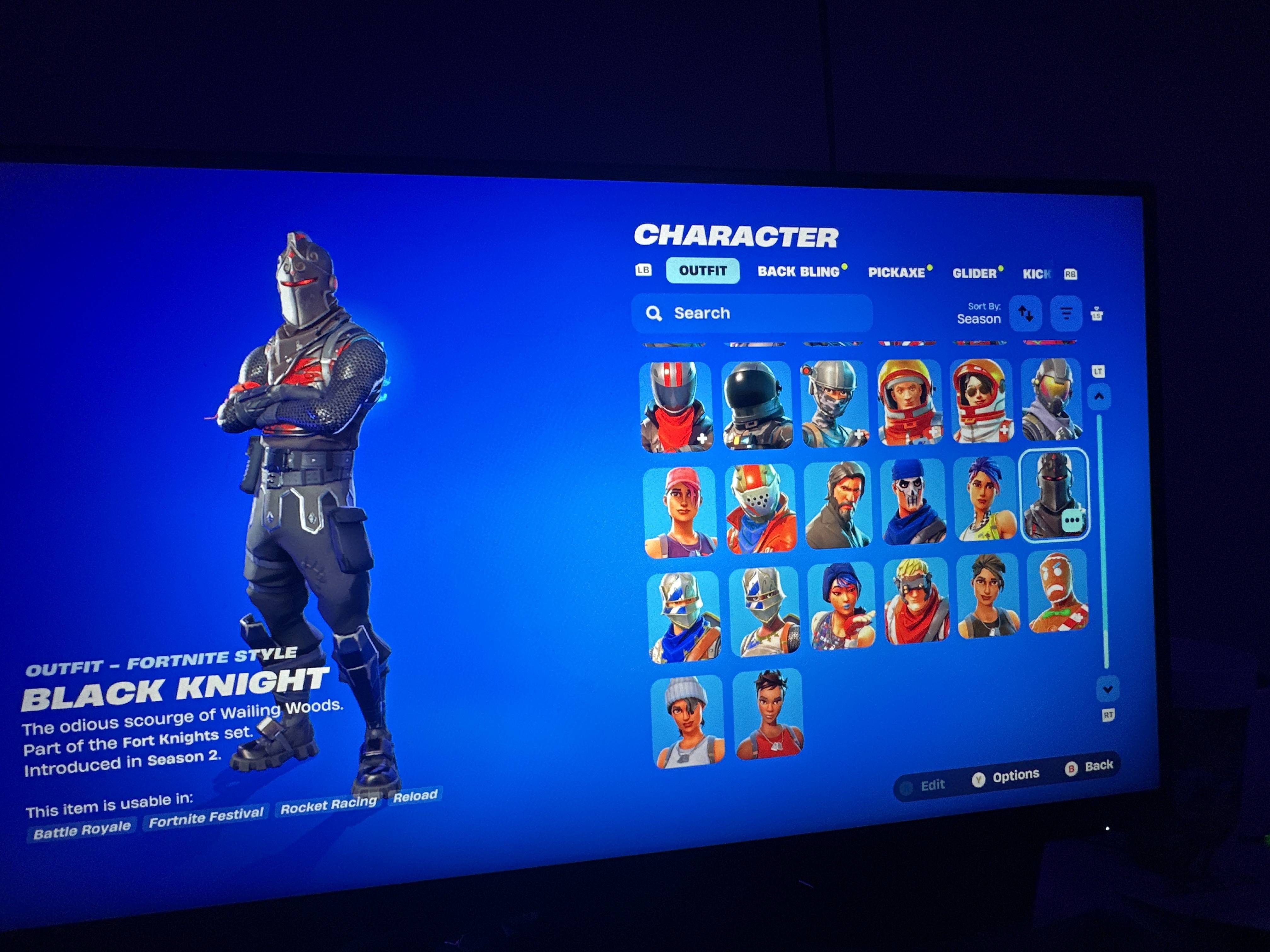 Black Knight | Singularity | 266 Skins | Chapter 1 Season 2 | Level 2184