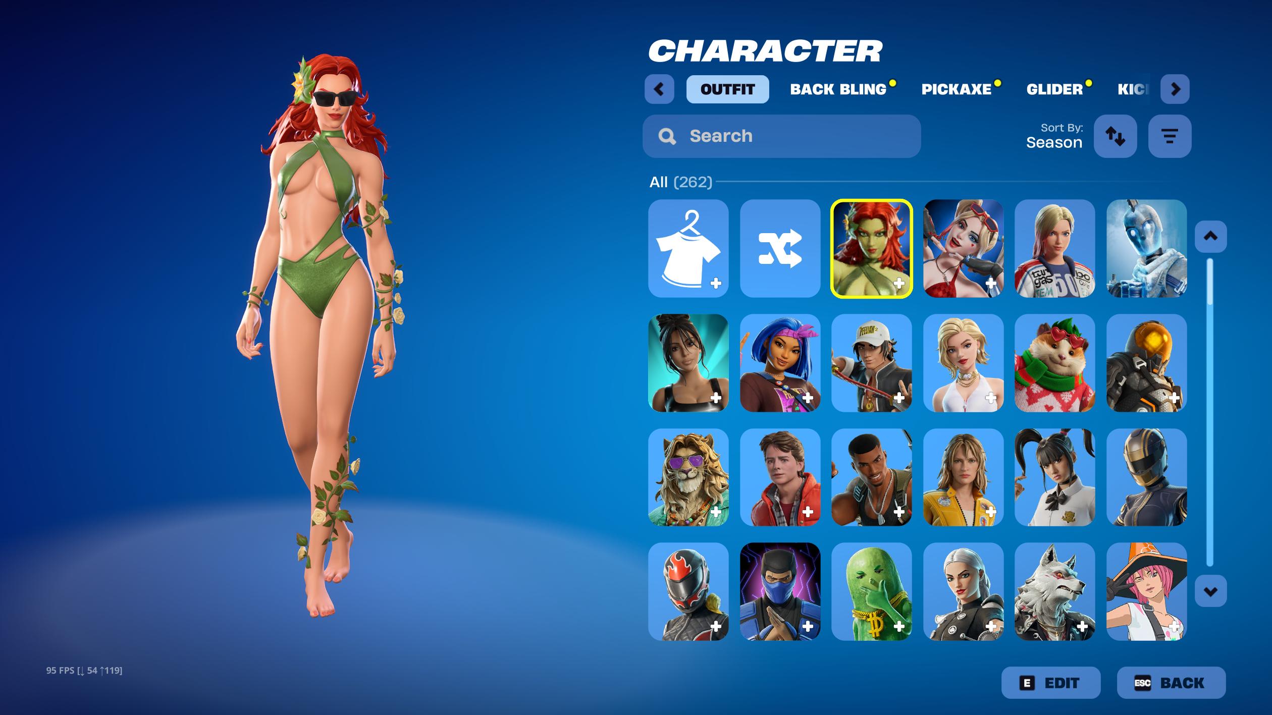Black Knight | Reaper | 262 Skins | Chapter 1 Season 2 | Level 2761