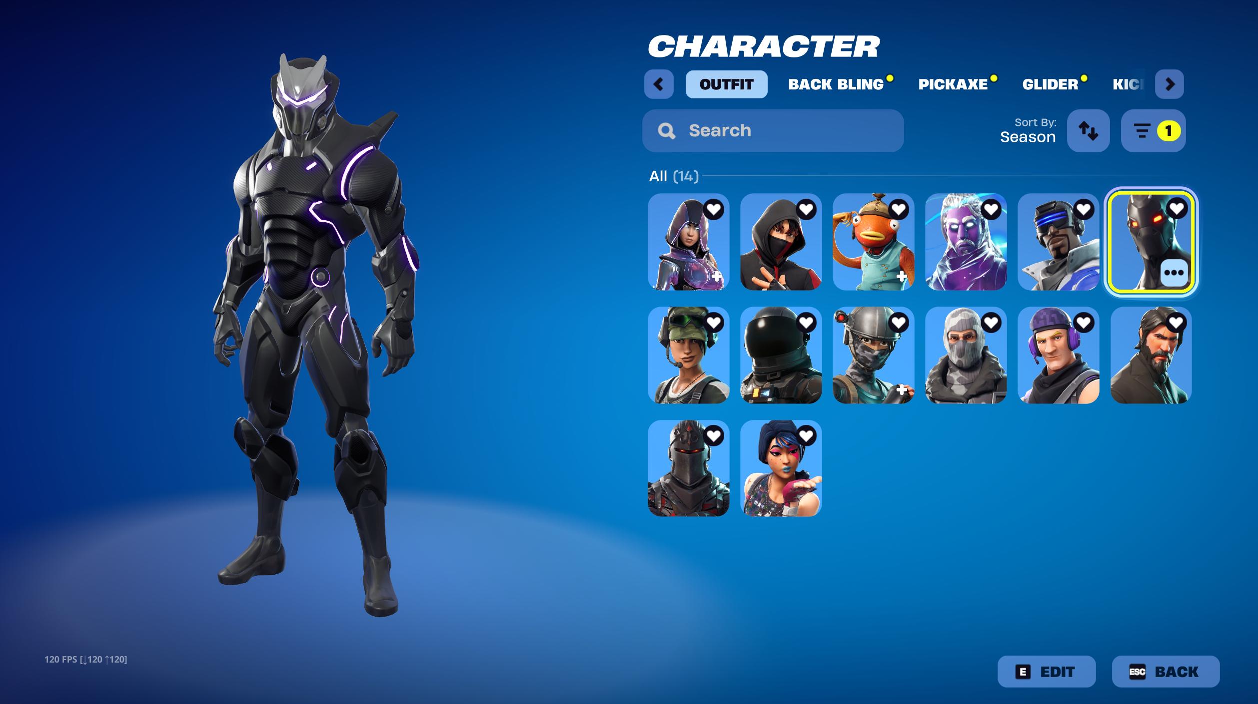 Black Knight | Reaper | 262 Skins | Chapter 1 Season 2 | Level 2761 - Image 11