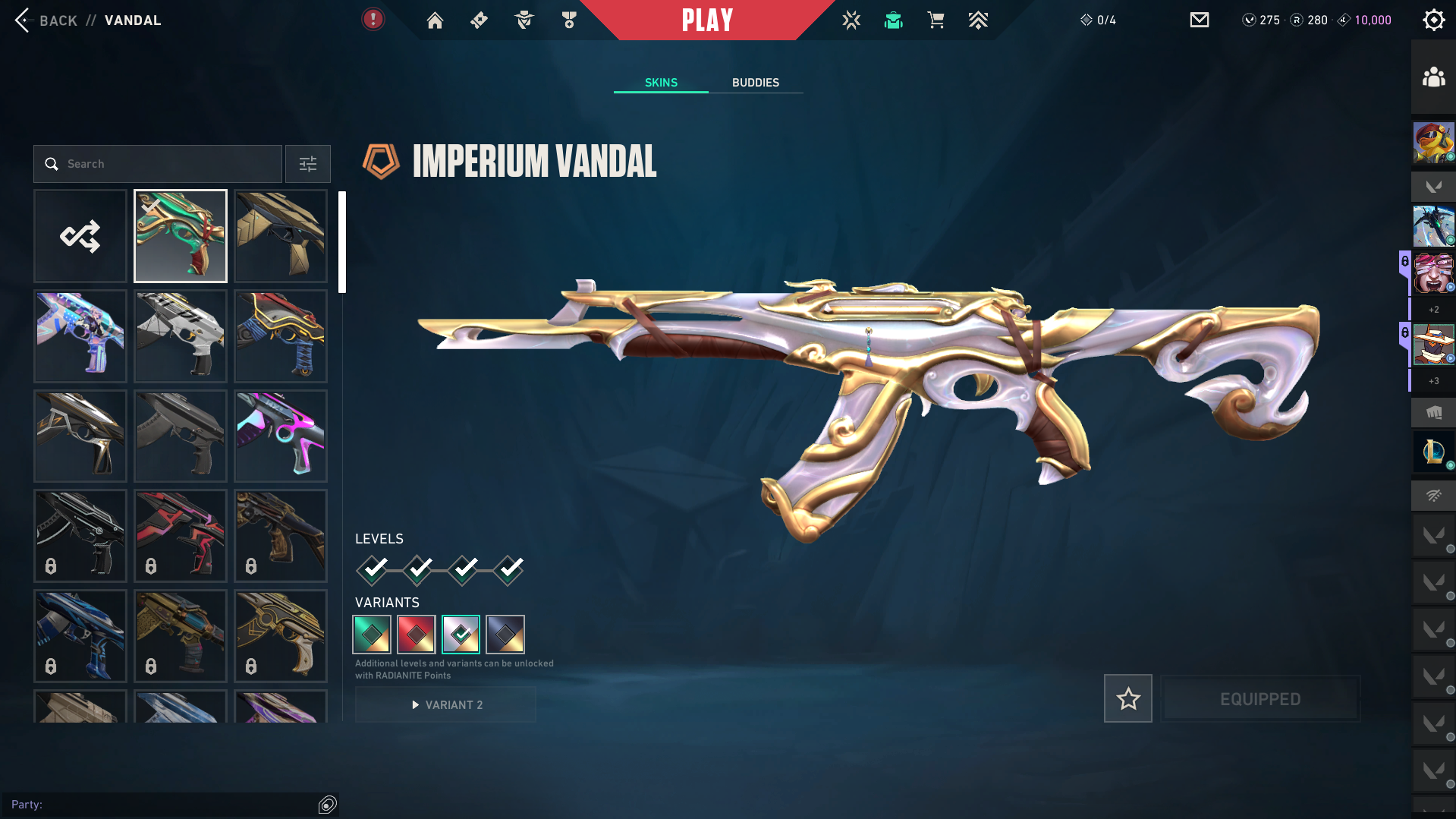 PC | Gold Peak | Araxys Vandal | 37 Skins | Full Email