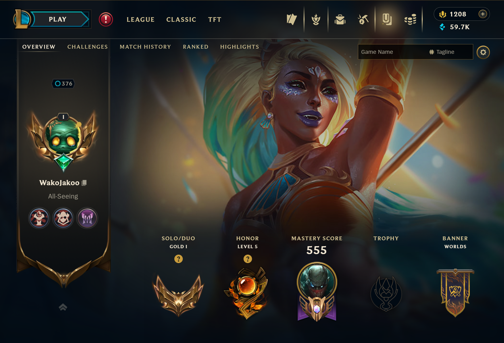 Platinum Peak | 233 Champions | 383 Skins | 40 Legendary Skins