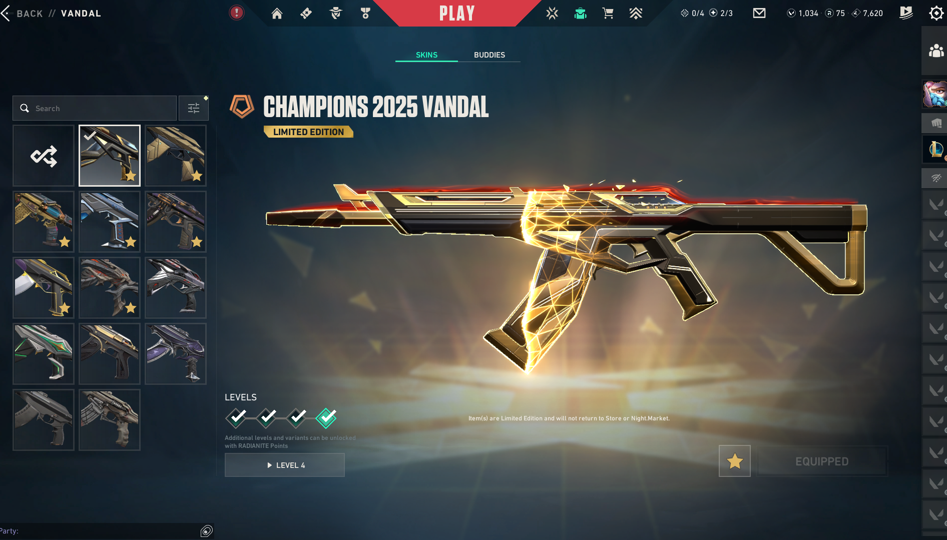 PC | Platinum Peak | RGX 11z Pro Karambit | Champions 2025 Vandal