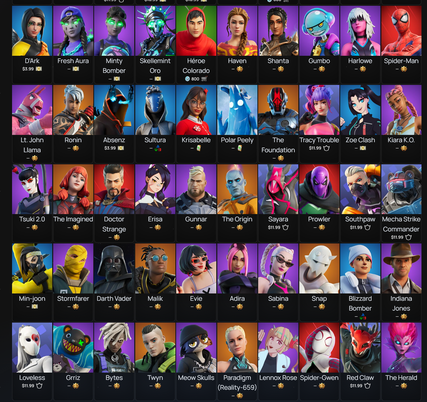 Era | Doctor Doom | 321 Skins | Chapter 1 Season 7 | Level 2477 | Full Email - Image 13