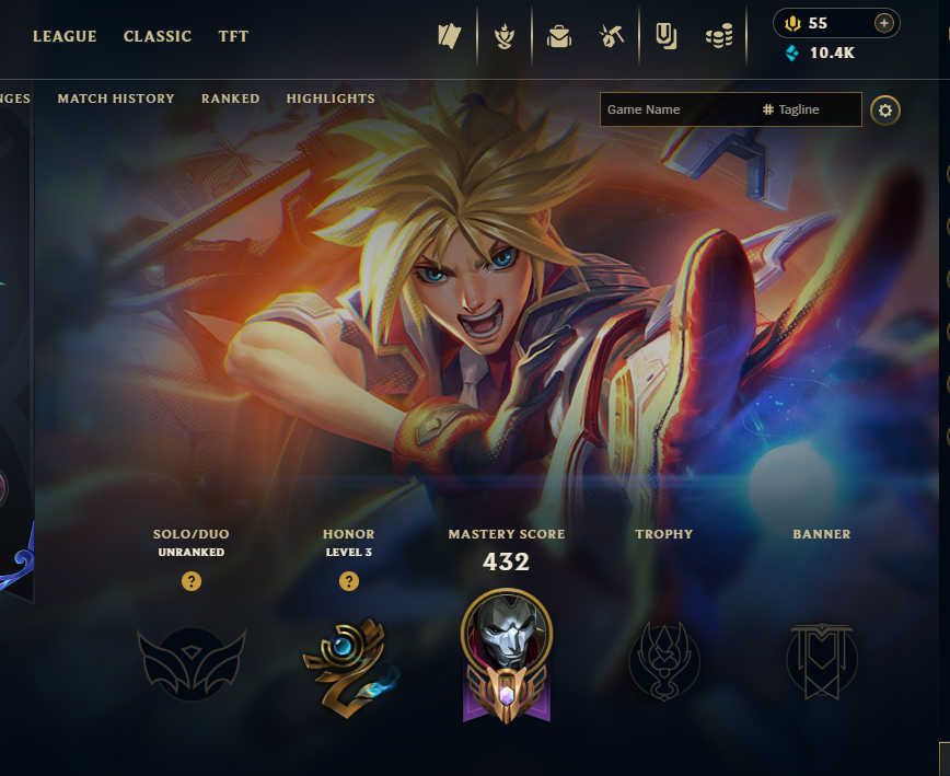 Gold Peak | 147 Champions | 104 Skins | 1 Legendary Skins