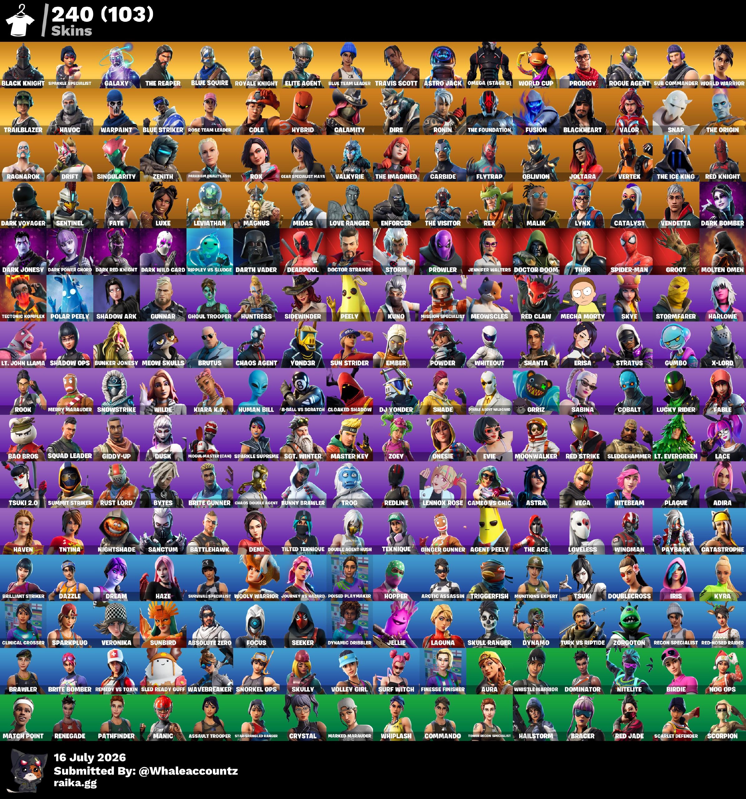 Rose Team Leader | The Reaper | 240 Skins | Season 2 | Level 1922 | Full Email