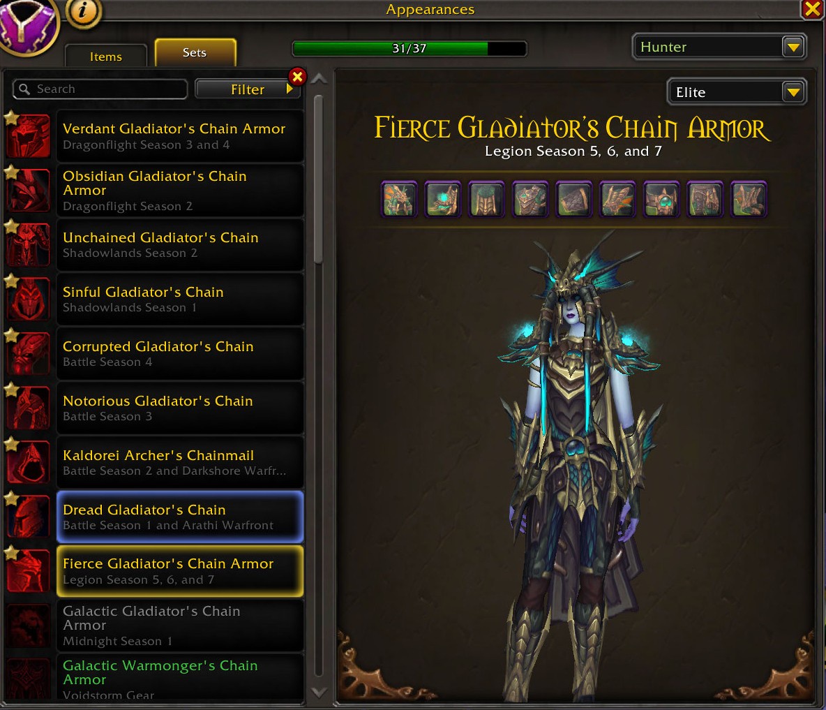 Legendary Collection | 11x Gladiator Mounts | 110x Elite PvP Sets | Spectral Tiger + Rare Mounts | Crimson Gladiator Drake | 14x PvP Illusions - Image 28