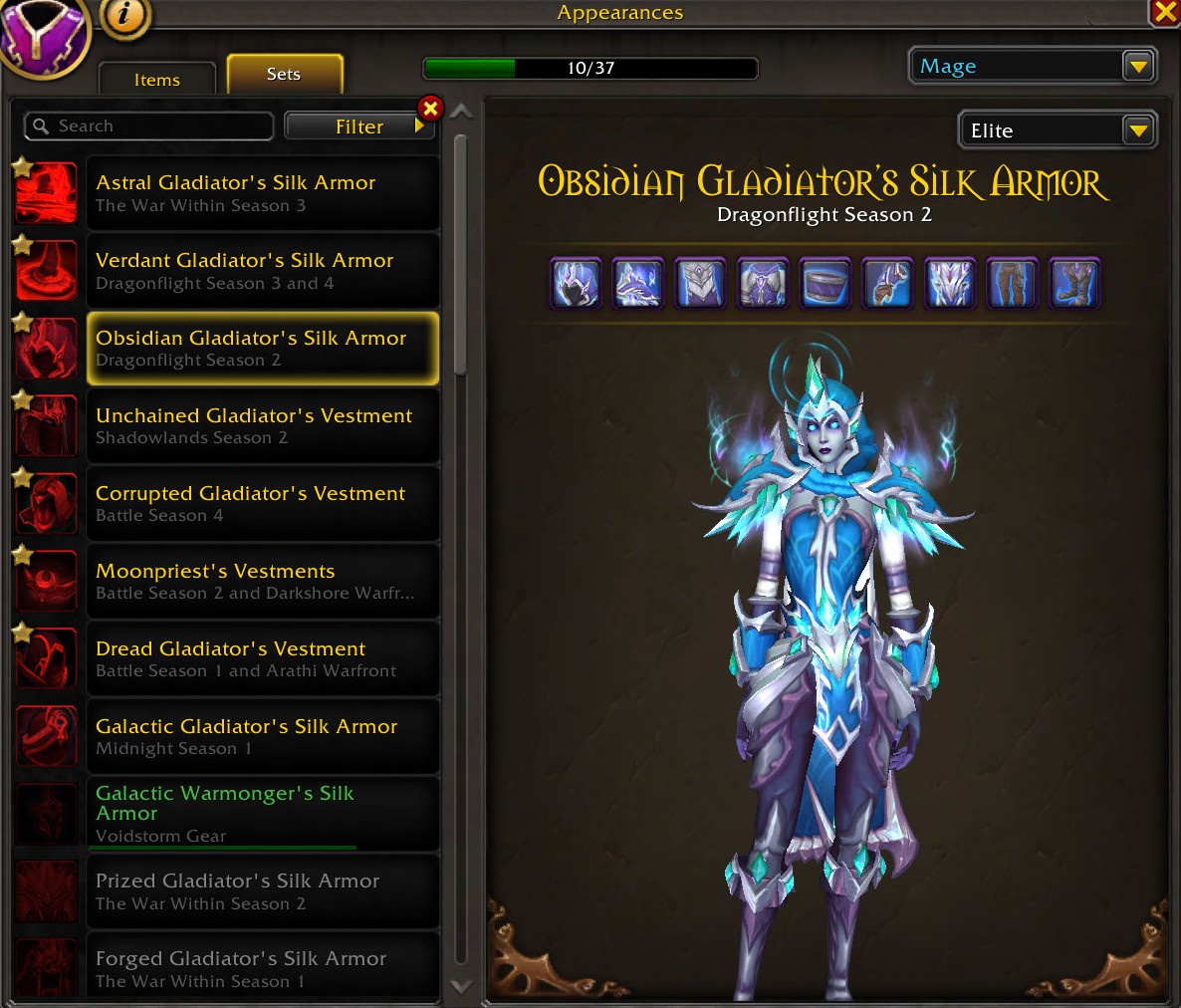 Legendary Collection | 11x Gladiator Mounts | 110x Elite PvP Sets | Spectral Tiger + Rare Mounts | Crimson Gladiator Drake | 14x PvP Illusions - Image 33
