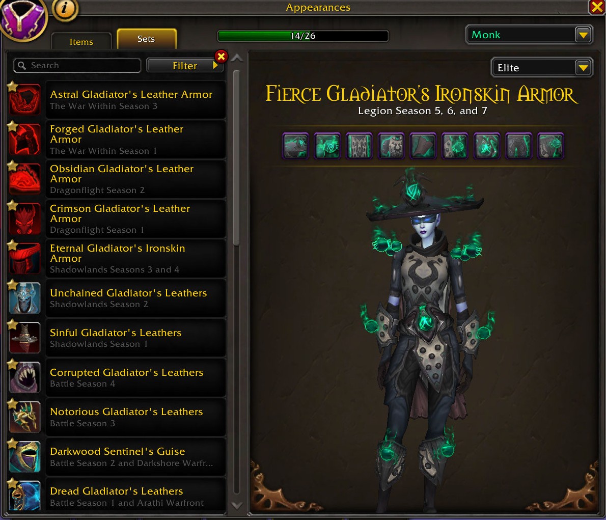 Legendary Collection | 11x Gladiator Mounts | 110x Elite PvP Sets | Spectral Tiger + Rare Mounts | Crimson Gladiator Drake | 14x PvP Illusions - Image 35