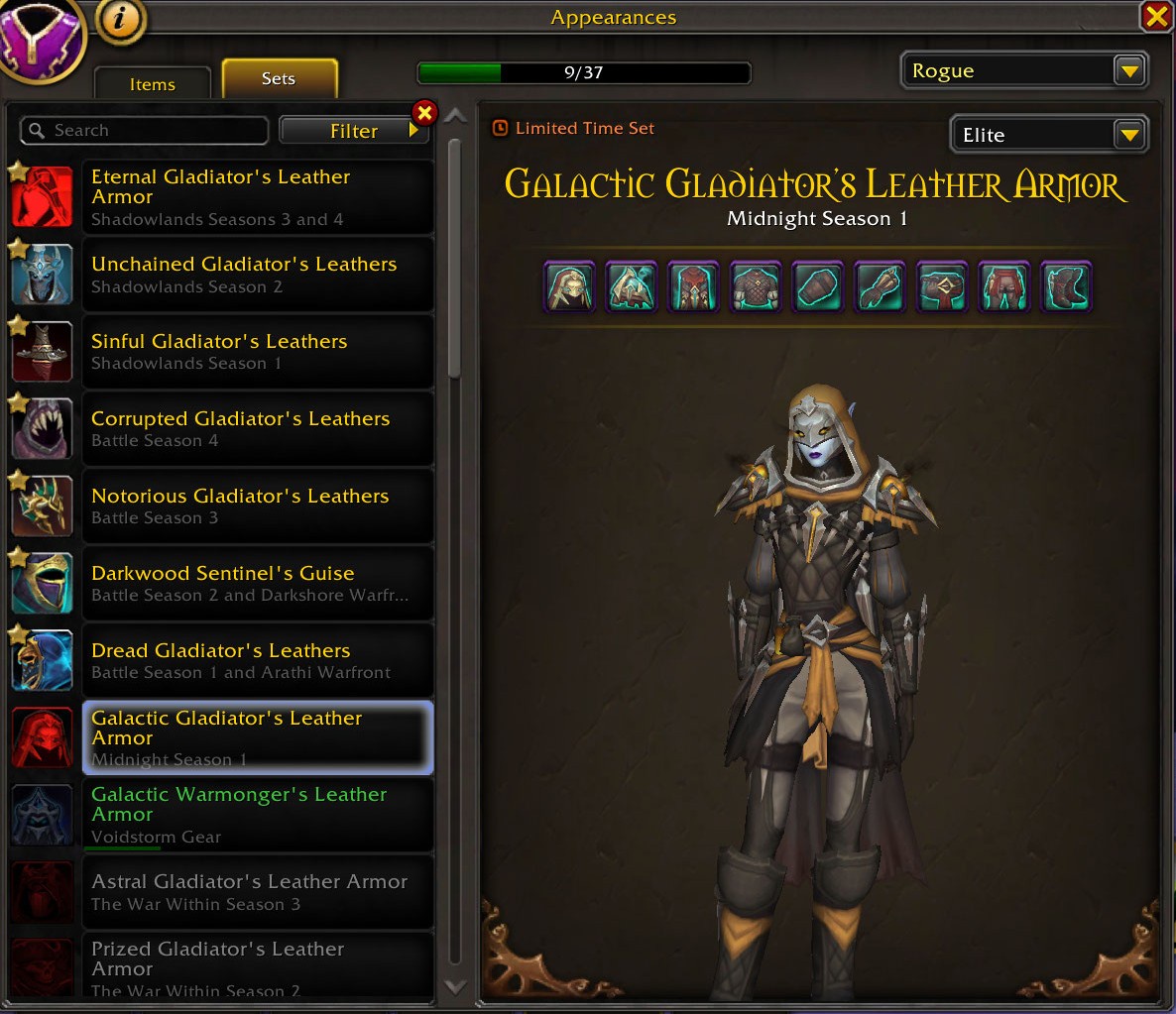 Legendary Collection | 11x Gladiator Mounts | 110x Elite PvP Sets | Spectral Tiger + Rare Mounts | Crimson Gladiator Drake | 14x PvP Illusions - Image 29
