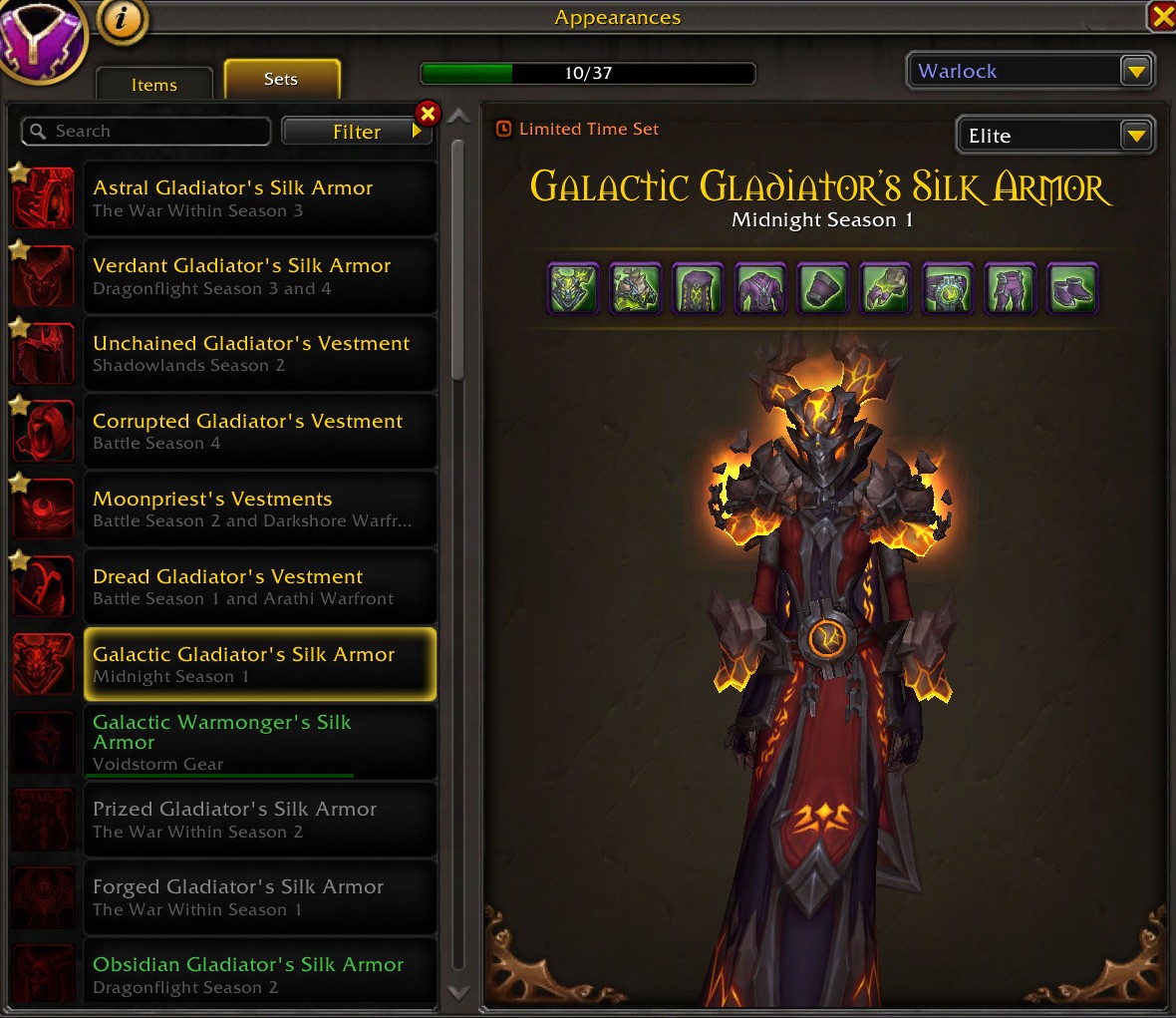 Legendary Collection | 11x Gladiator Mounts | 110x Elite PvP Sets | Spectral Tiger + Rare Mounts | Crimson Gladiator Drake | 14x PvP Illusions - Image 34