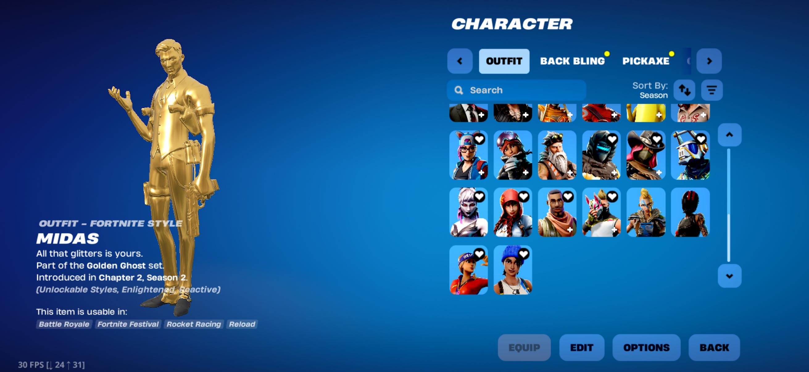Blue Team Leader | Astro Jack | 50 Skins | Chapter 1 Season 2 | Level 1166 | Full Email