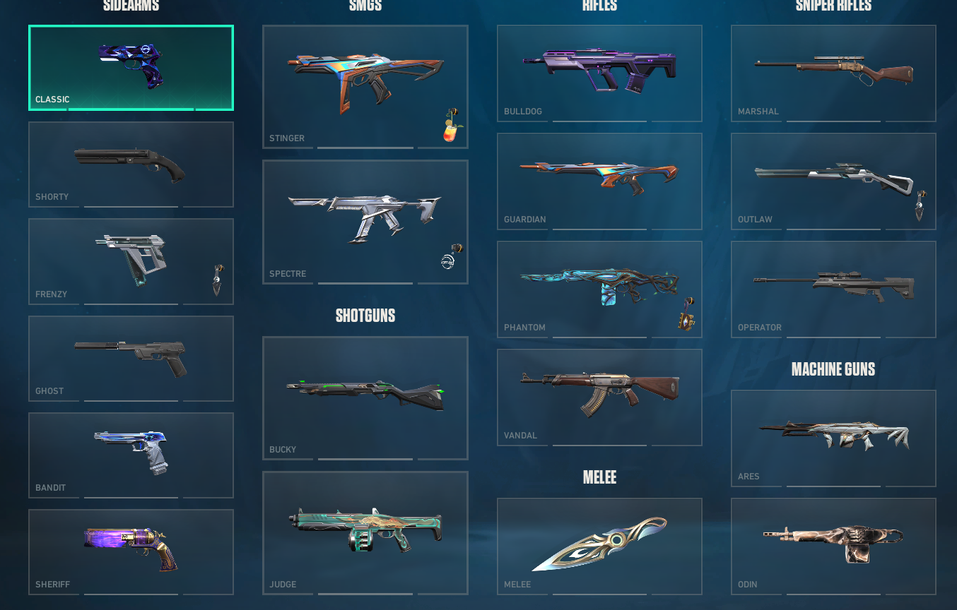 PC | Silver Peak | Mystbloom Kunai | Kuronami Vandal | 45 Skins