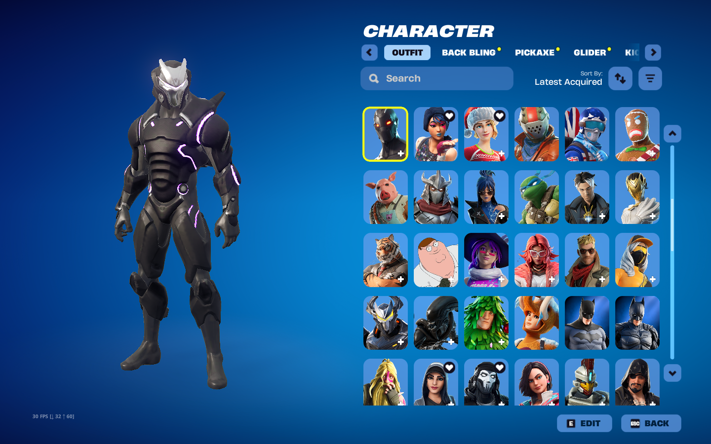 Black Knight | Carbide | 136 Skins | Chapter 1 Season 1 | Level 1250 | Full Email - Image 5