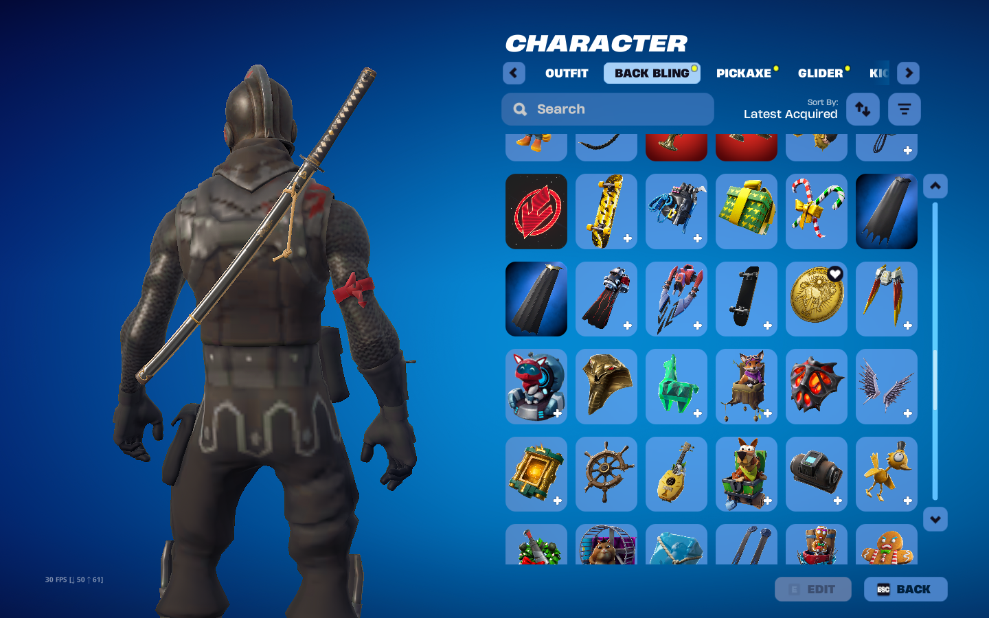 Black Knight | Carbide | 136 Skins | Chapter 1 Season 1 | Level 1250 | Full Email - Image 25