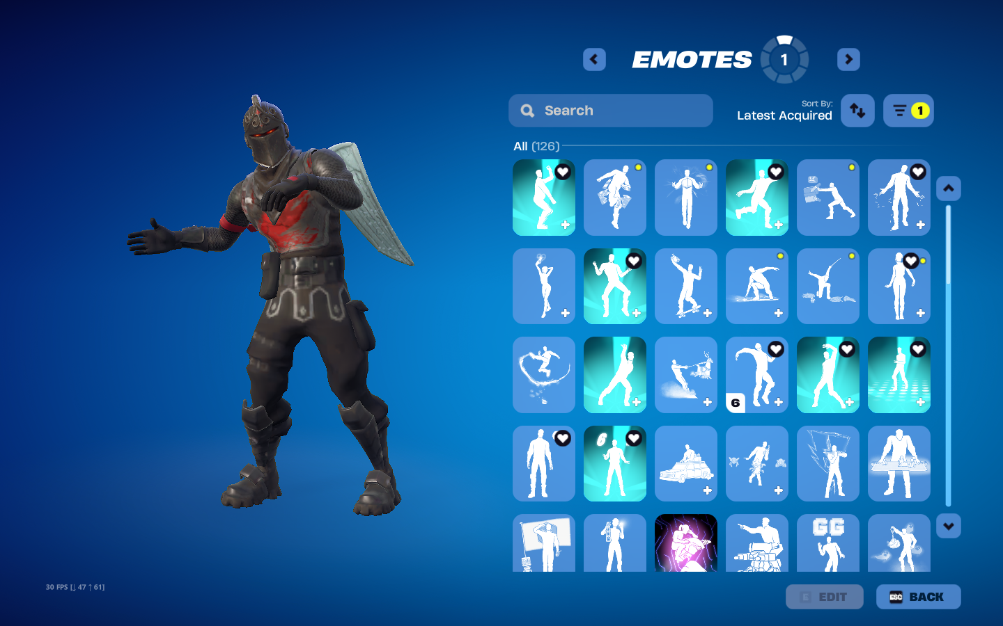 Black Knight | Carbide | 136 Skins | Chapter 1 Season 1 | Level 1250 | Full Email - Image 29