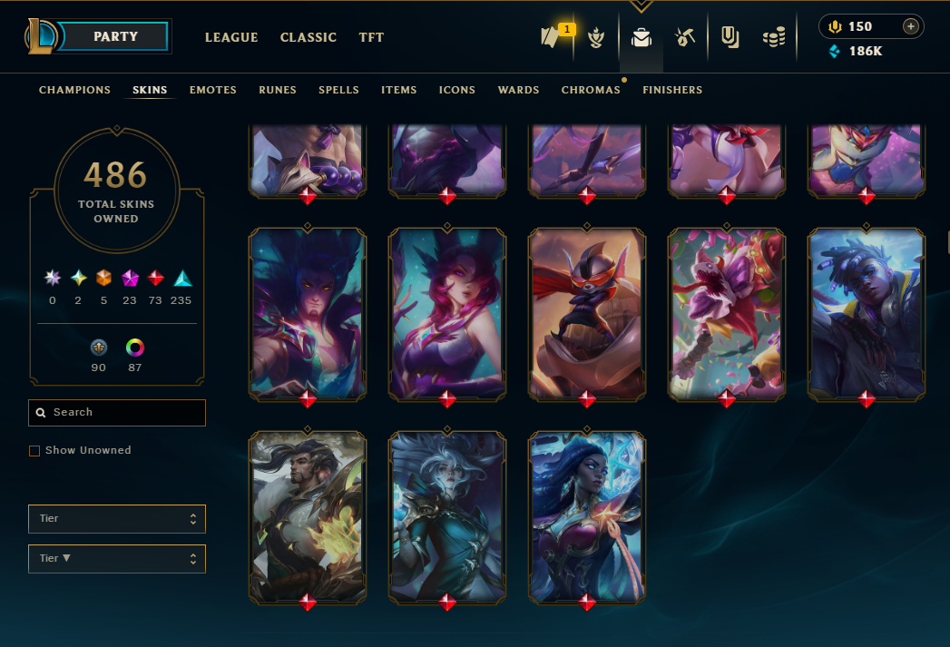 Silver I | 217 Champions | 486 Skins | 73 Legendary Skins - Image 14