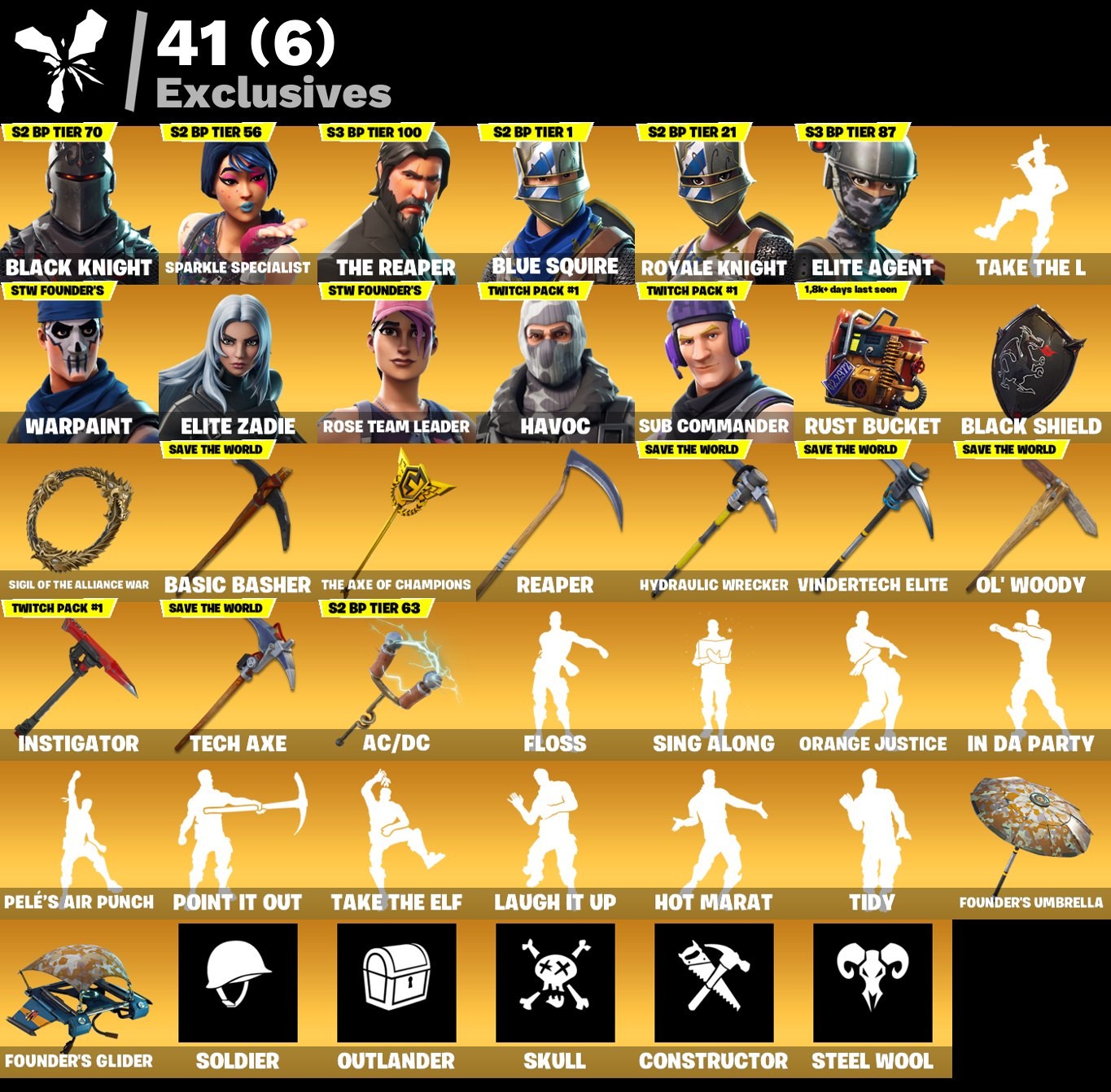 Black Knight | Galaxia | 235 Skins | Chapter 1 Season 2 | Full Email - Image 5