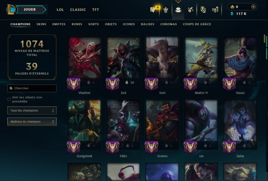 Platinum Peak | 175 Champions | 174 Skins | 16 Legendary Skins | Full Email - Image 3