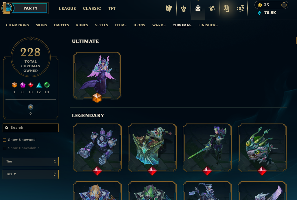 Diamond Peak | 173 Champions | 749 Skins | 59 Legendary Skins - Image 6