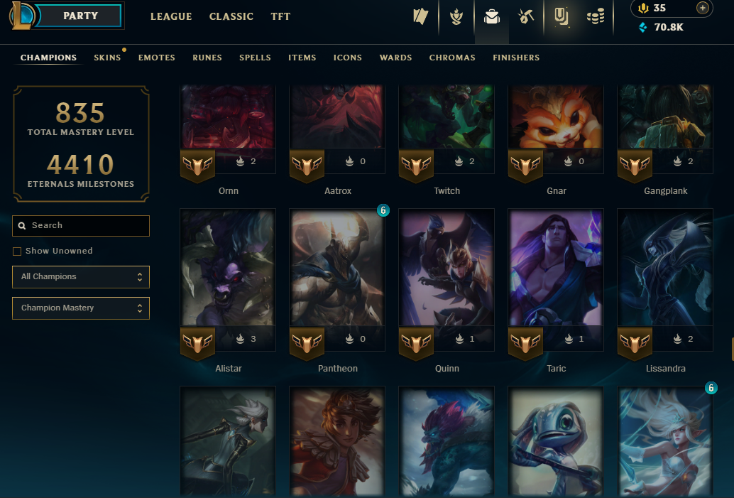 Diamond Peak | 173 Champions | 749 Skins | 59 Legendary Skins - Image 16