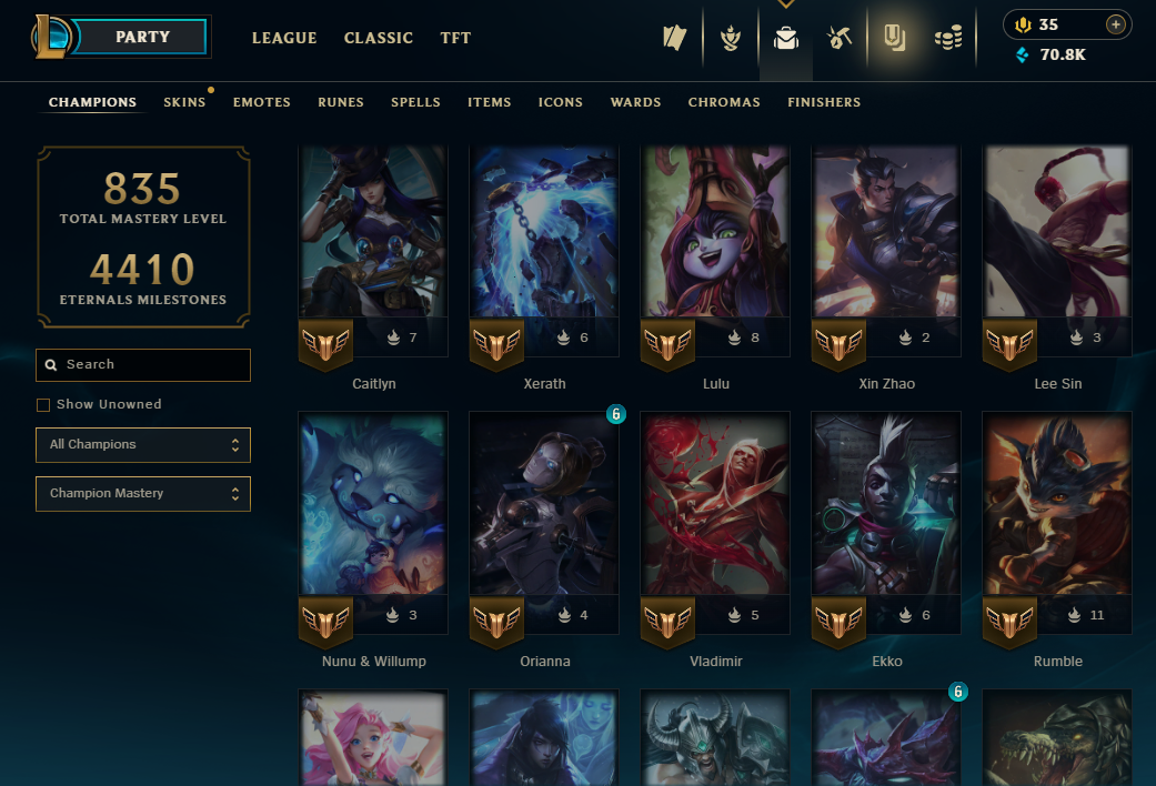 Diamond Peak | 173 Champions | 749 Skins | 59 Legendary Skins - Image 13