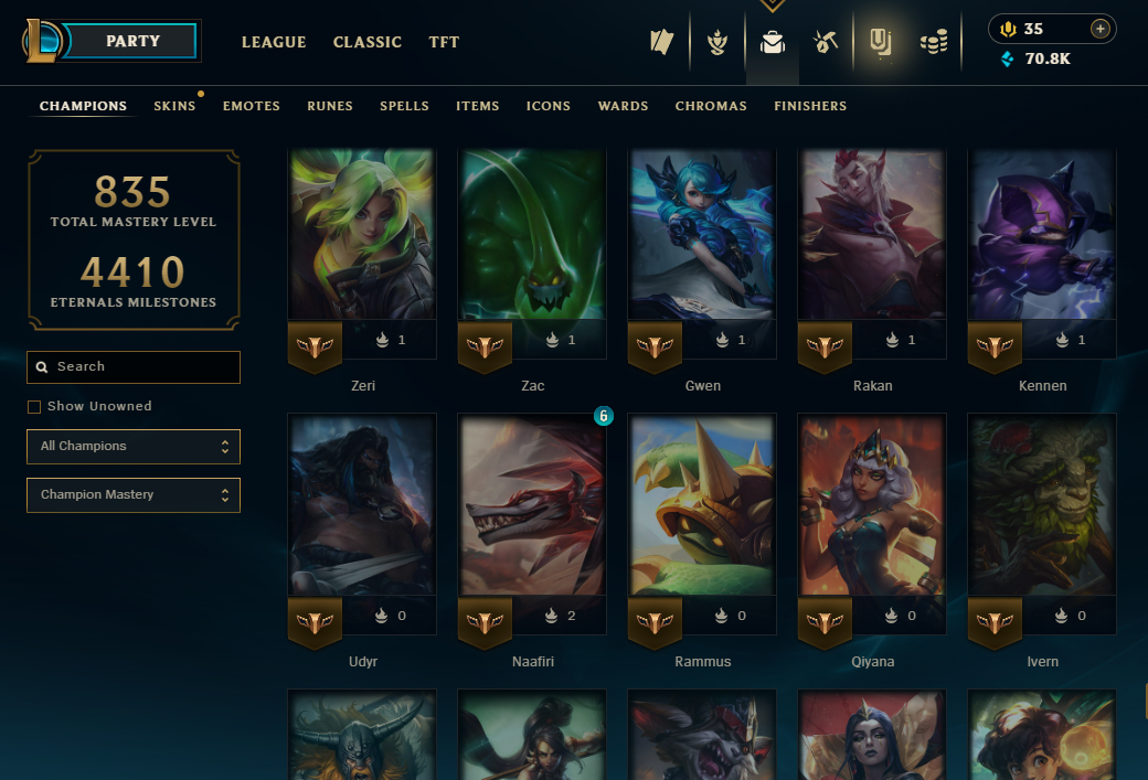 Diamond Peak | 173 Champions | 749 Skins | 59 Legendary Skins - Image 19