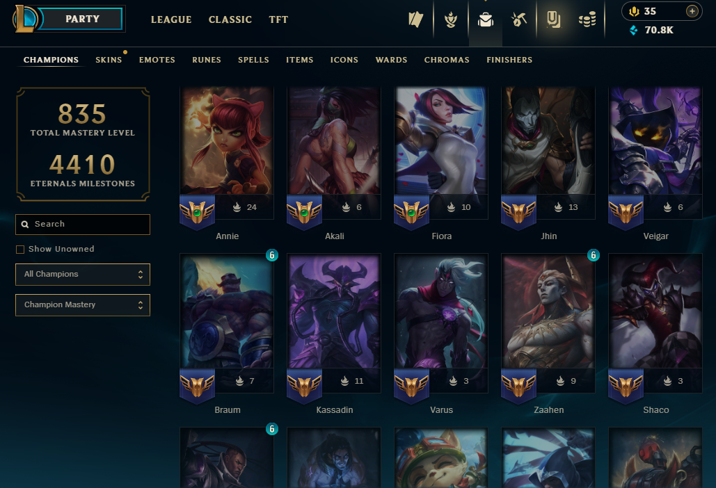 Diamond Peak | 173 Champions | 749 Skins | 59 Legendary Skins - Image 10