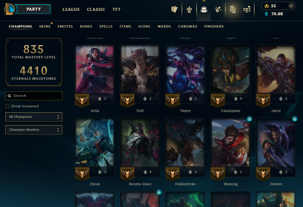 Diamond Peak | 173 Champions | 749 Skins | 59 Legendary Skins - Image 15