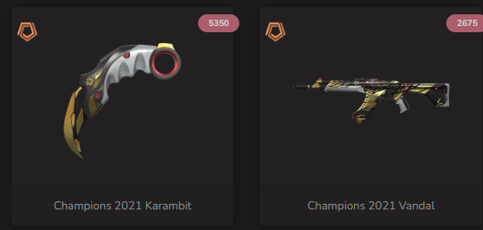 PC | Immortal Peak | Oni Claw | Champions 2021 Vandal | 179 Skins