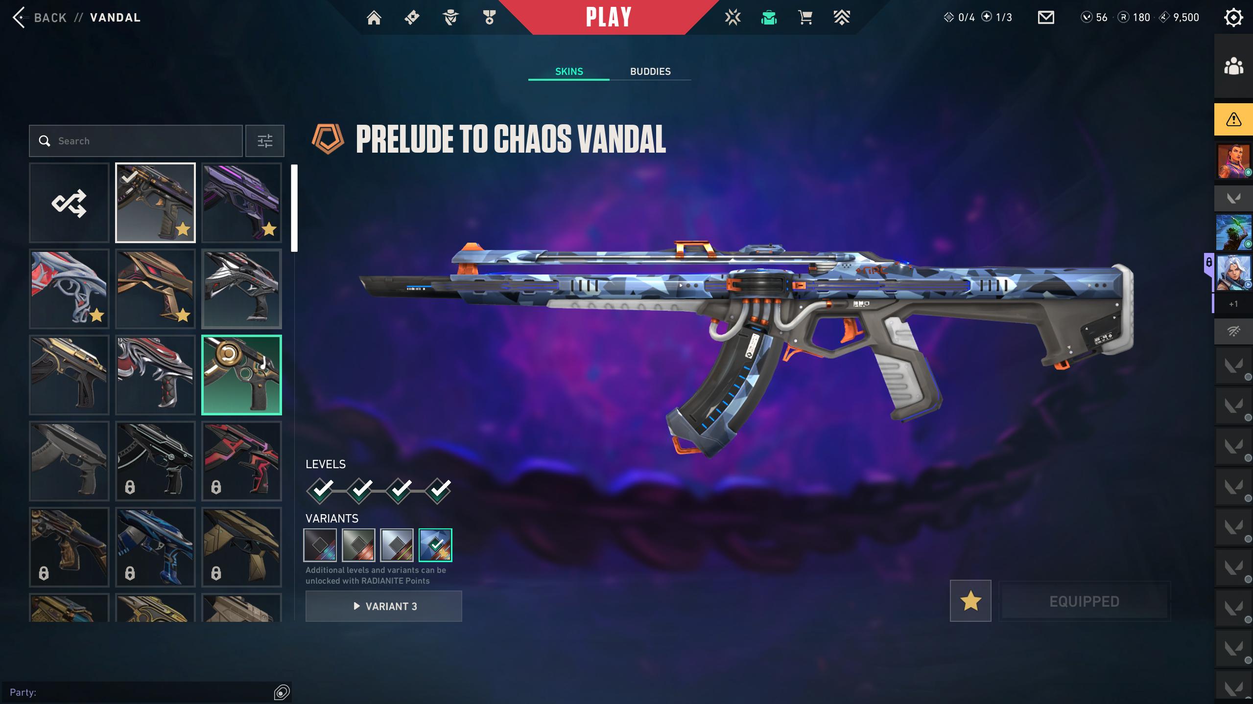 PC | Diamond Peak | Xenohunter Knife | Prelude to Chaos Vandal | 49 Skins | Full Email