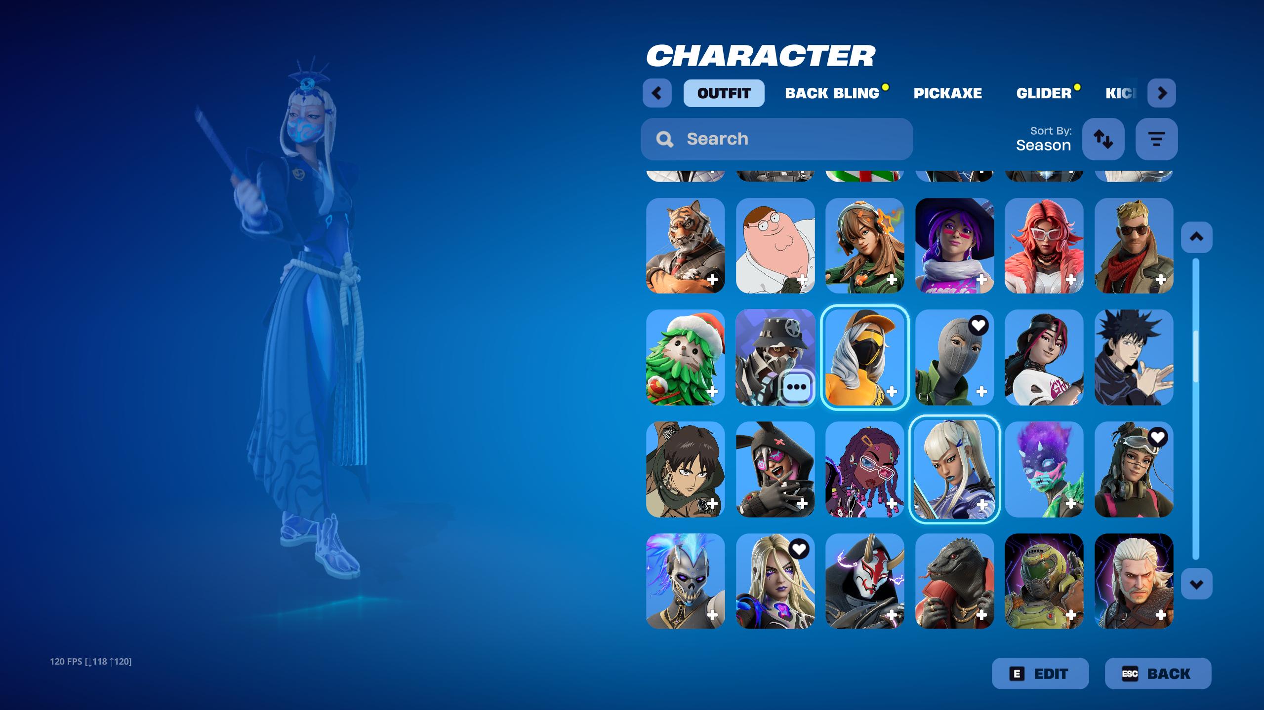 Galaxy | Coastal Catwoman | 210 Skins | Chapter 1 Season 5 | Level 2256 | Full Email - Image 3