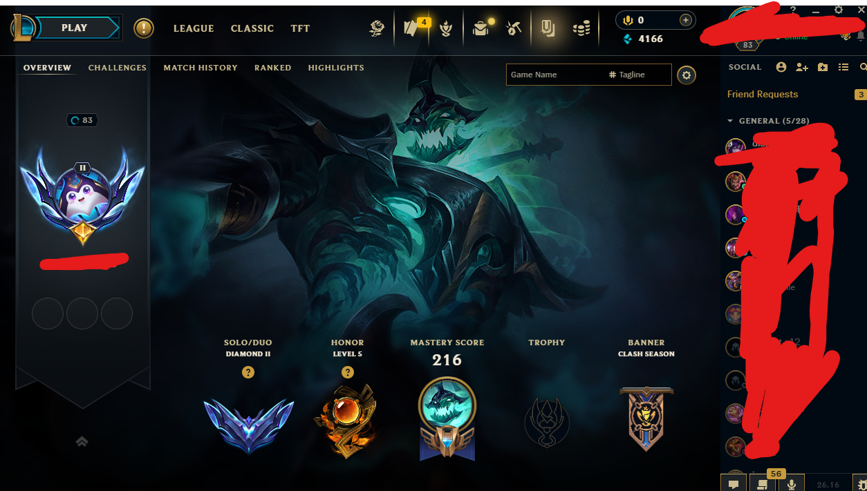 Diamond Peak | 155 Champions | 11 Skins | Full Email