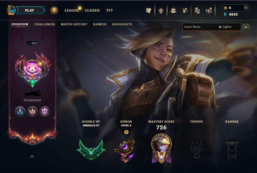 Diamond Peak | 173 Champions | 1204 Skins | 75 Legendary Skins | Full Email