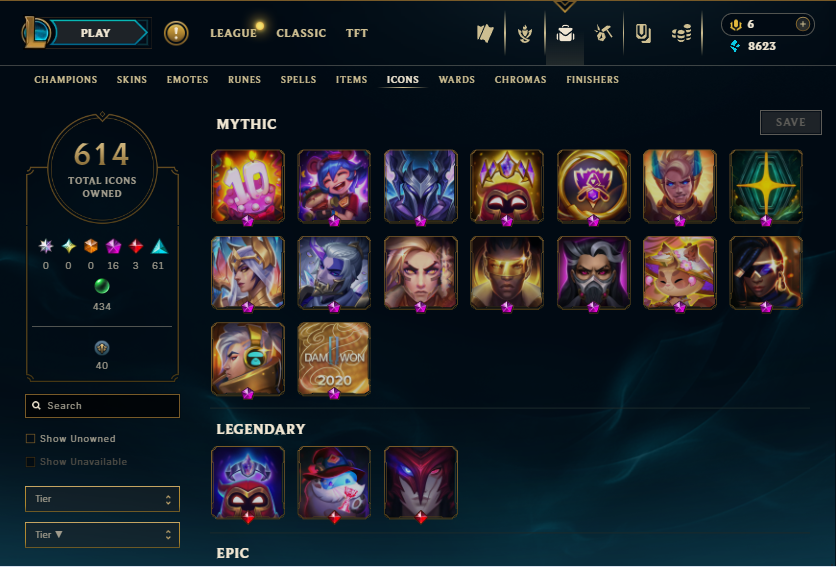 Diamond Peak | 173 Champions | 1204 Skins | 75 Legendary Skins | Full Email - Image 10